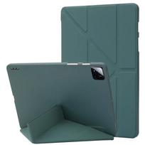 Dėklas Xiaomi Pad 8 Pro planšetiniam kompiuteriui 11,2  MiPad 7 6 5 Pro PU Oda Y Formos Sulankstomas Minkštas Silikonas Daug Kampų Stovas Funda for Redmi Pad Pro SE Planšetinio Kompiuterio Dangtelis Redmi Pad Pro 12.1" tamsiai žalia spalva