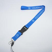 For VW Lanyard Nylon Printing Emblem Style Keychain Motorcycle For VW Volkswagen Jetta Golf 6 7 Polo Passat WLP-X54 Interior Mouldings IF9 blue