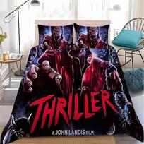 M-Michael J-Jackson T-Thriller Antklodės užvalkalas Pagalvės užvalkalas Lovos patalynės komplektas Viengulis/Dvigulis/Karališkas dydis Berniukams Mergaitėms Suaugusiems 2/3 dalių komplektas 200x200cm