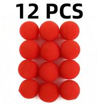 6/12PCS Soft Sponge Magic Balls Street Magic Trick Props Easy2Learn Funny Magic Show Toy Physic Science Beginner Kids Party Gift red