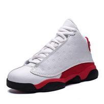 Vaikų krepšinio bateliai Berniukams Mergaitėms Jaunimui Vidaus Lauko Treniruotėms Neslystantys Dilimui Atsparūs Amortizuojantys Sportbačiai Size 33, Insole Length 21.2 cm gray