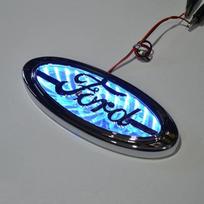LED Automobilio Bagažinės Ženkliuko Lipduko Aksesuarai Ford Ecosport Mondeo Fiesta Edge Escape Mk7 Focus Ranger Transit Explorer S MAX Kuga mėlyna