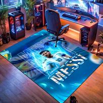 Lionelis Messi: Argentinos Futbolo Legenda kilimas Svetainės ir miegamojo kilimėliai grindų kilimėliai Vonios kambario kilimėlis Meno Kalėdinės dovanos 80x120cm( 31x47in)
