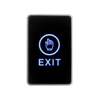86*50mm Backlight Push Touch Exit Button Infrared Contactless Door Release Switch for Access Control System With LED Indicator kaip parodyta spalva