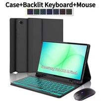 Dėklas Samsung Galaxy Tab A11 8.7 colio, Klaviatūros dangtelis Samsung Tab A11 SM-X133/X135/ Belaidė Bluetooth klaviatūra Tab A11 8.7inch&English
