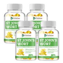 Pslalae - St. Jonažolės ekstrakto kapsulės - 900 mcg hipericino - emocinei sveikatai 120*4