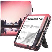 Tinkamas dėklas Pocketbook Era PB700 dėklas 7 colių elektroninei knygai su miego funkcija, rankos atrama, stoveliu, atsparus smūgiams ir kritimui apsauginis dangtelis Pocketbook Era PB700 pink