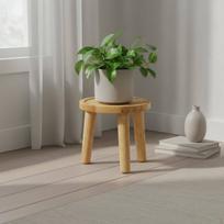 Gėlių vazono laikiklis, tvirto medžio, apvalus augalo stovas, minimalistinio dizaino, medinis, svetainei Natural Wood_No.2