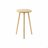 Gėlių vazono laikiklis, tvirto medžio, apvalus augalo stovas, minimalistinio dizaino, medinis, svetainei Natural Wood_No.3