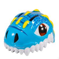 Cartoon Dinosaur Bike Helmet | shielded Expanded Polystyrene Inner Structure, Lightweight 240g Blue Yellow blue