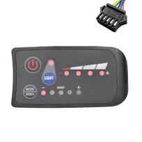 NEW HOT In Stock-S810 E-Bike Meter LED Display 36V IP65 For Electric Bike Electric Bicycle Meter Parts SM 5PIN Black SM 5PIN gray