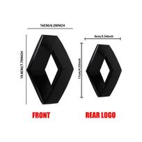 3D ABS ženklelis Automobilio priekinės grotelės Gaubto emblema Bagažinės galinis logotipas Lipduko apdaila Renault Clio Kadjar PIUOVT Koleos Megane Espace Scenic