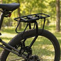 Rear Cargo Rack Heavy Duty Bike Universal for Touring, Mountain Biking beige