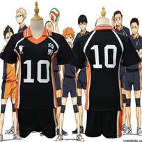 Scione Anime Haikyuu Cosplay kostiumas Karasuno tinklinio kamuolio klubo Hinata Shyouyou sportinės aprangos uniforma S white