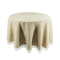 Staltiesė apvali chaki pilkos spalvos nėriniai Elegantiškos staltiesės Valgomojo stalo užtiesalas Namų tekstilė vestuvėms Viešbučių dekoras 90cm Diameter chaki
