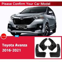 Car Fender  Mud Flaps For Toyota Avanza 2016-2022 2017 2018  Splash Guards MudFlaps Front Rear Mudguards  Auto Avanza 2016- black