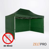 Prekybinės palapinės stogas ir sienos (4 vnt.) komplektas  3x4,5 Žalia  Zeltpro PROFRAME