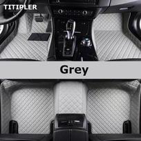 TITIPLER Individualūs automobilio kilimėliai Volvo XC60 Automobilio kilimai Pėdai Coche Aksesuarai RECHARGE pilka