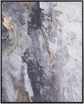 Beliani Paveikslas ant drobės JESI, 83 × 103 cm, abstraktus motyvas, pilkas