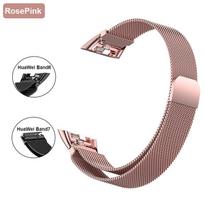 Metalinis laikrodžio dirželis skirtas Huawei Band 6 7 Band Honor 6 apyrankei su TPU dėklu ekrano apsauga Minkšta plėvele Huawei magnetinė kilpa For Honor Band 6 šviesiai rausvos spalvos