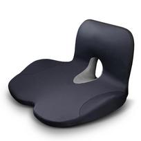Memory Foam Seat Cushion Waist Back Support Pillow Set Orthopedic Ergonomic Coccyx Relief Hip Lumbar Pad for Office Chair Car One Size juoda