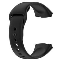 Silikoninis dirželis Redmi Watch 3 Active Pakeičiama apyrankė Xiaomi Mi Band Watch3 active Kvėpuojantis riešo dirželis for Watch 3 Active juoda