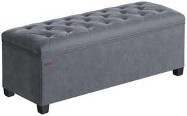 Songmics Taburetė su daiktadėže 40 x 110 x 40 cm skalūno pilkos spalvos