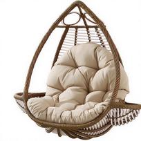 Lauko sodo kabantis krepšys, sofos, gulto ir lopšio pagalvėlė 120x80cm + Headrest 1.5kg chaki