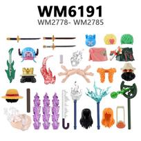 WM Blokeliai Anime Serijos Blokeliai Veiksmo Figūrėlės Dalys Rinkinys Statybiniai Blokeliai Žaislai Dovana WM6187 WM6188 WM6189 WM6190 WM6191 WM6192 WM6193
