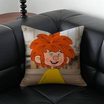 M-Meister E-Eder ir Jo P-Pumuckl Pagalvės užvalkalas Antialerginis dulkių erkučių pagalvės užvalkalas Nematomas užtrauktukas švelnus trumpas pliušas Sofos pagalvės užvalkalas 12x12Inch red