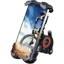 Lamicall Bike Phone Holder, Motorcycle Mount - Motorcycle Phone Holder, Handlebar Cell Phone Clamp, Scooter Phone Clip For IPhone Air 17 Pro Max, 16 oranžinė