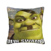 Shreks The Eras Tour Funny Pillowcase Polyester Cushion Cover Gift  Throw Pillow Case Cover Living Room Zippered 45X45cm 16x16Inch brown