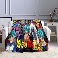 Japoniška anime Dragon Ball Z antklodė lovoms žygio iškyloms Madinga lovatiesės išmetimo antklodė 75x90cm gray