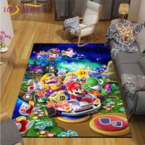 Mario Bros Anime Kilimas Svetainė Miegamasis Lovos Šoninis Kilimėlis Japonų Darbo Kambarys Kompiuterio Kėdė Namų Mados Grindų Kilimėlis Plotinis Kilimas 60cm x 90cm