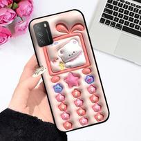 Skirta Xiaomi Poco M3 4G dėklas M2010J19CG Atsparus smūgiams minkštas silikoninis TPU telefono dėklas Poco M3 Pro 5G M2103K19PG Coque Funda Animacinis For Poco M3 Pro 5G gray