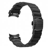 Titano prabangus dirželis Samsung Galaxy Watch 4/6 Classic 42 46mm 43 47mm 5 Pro 45mm be tarpų dirželis galaxy 7 6 5 4 40mm 44mm Galaxy6 classic 43mm juoda