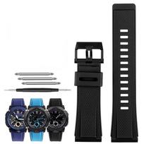 Skirta Casio G-SHOCK laikrodžio dirželiui GA-2000 GA2000 ga2200 vandeniui atsparus sportinis dervos silikono laikrodžio grandinėlė Dirželis Juodas Mėlynas Raudonas 24mm 24mm juoda