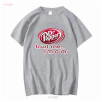 Vintage Dr Pepper T Shirt Mens XL Trust Me Im A Doctor Black Crew Neck Adult vintage Washed fashion graphic Stylish Unisex M gray