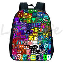 Žaidimai Geometry Dash Kuprinės Angry Geometry Darželio Kuprinė Maža Mokyklinė Kuprinė Vaikų Kuprinė Berniukams Mergaitėms Kuprinė Knygoms Dovanos