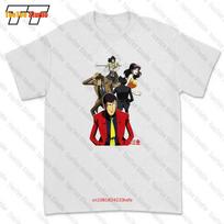 Lupin Iii Lupin The Third Cartone Anni 80 Mito Tshirt Tee U3V0 L white