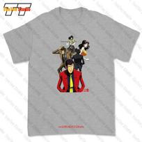 Lupin Iii Lupin The Third Cartone Anni 80 Mito Tshirt Tee U3V0 L white