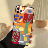 Henri Matisse Meno Tapyba Telefono Dėklas iPhone 16 14 13 12 11 15 17 Pro Max 13 mini 15 16 Plus 16e 17 Air Cover Funda iPhone 16e orange