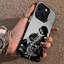 M-Michael J-Jackson dėklas telefonui iPhone 17,16,15,14,13,12,11,Pro,X,Xs,Max,Plus Atsparus smūgiams dėklas iPhone13 black
