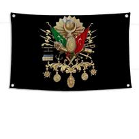 1 vnt. Osmanų imperijos vėliavos vėliavėlės Keturių skylių vėliava Poliesteris Lauko dekoras Kambario estetika 150x100cm(60x40in)