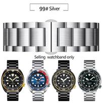 20mm 22mm vientiso nerūdijančio plieno laikrodžio apyrankė SEIKO PROSPEX Dirželiui Water Ghost Nardymo Can Abalone Serijos Apyrankė 20mm gray