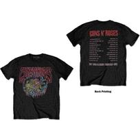 Guns N' Roses Illusion Tour T-shirt Juoda Nauja Unisex T-shirt M black