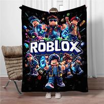 3D RR-Robloxs Animacinis Žaidimas Flanelinis pledas, Minkštas apklotas namams Miegamajam Lovai Sofai Piknikui Kelionei Biurui Vaikų Dovanos 80x120cm(31x47inch)