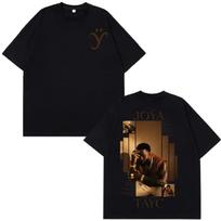 Dainininkė Tayc JOŸA Albumas JOYA 2026 Turas Prekės Marškinėliai Vyrams Moterims Mada Hip-Hop T-shirt Gotikiniai Medvilniniai Per dideli Marškinėliai S brown