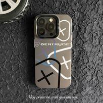 Stilingas naujas personalizuotas Gertrude telefono dėklas, skirtas iPhone 17 Air 16 15 14 13 Pro Max, madingas spalvingas mobiliojo telefono dėklas Opp Bag&iP 15 Plus juoda