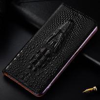 Krokodilo natūralios odos magnetinis atverčiamas dėklas, skirtas Samsung Galaxy S26 Ultra S22 S23 S24 S25 Plus Ultra, piniginė, visapusiškas dangtelis Galaxy S26+ juoda